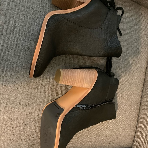 Vince Camuto Black Silk Goat Boots - Picture 6 of 6